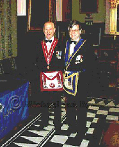 Myself and Bro. Beale in Lodgeroom